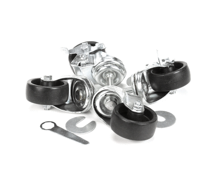 TRUE PARTS True 883720 Caster Kit 3 1/2STEM SET/4 Silver 2)83 - SKU TRUE883720