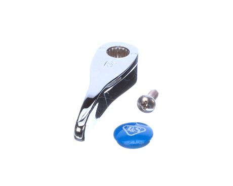 T&amp;S BRASS PARTS T&amp;S Brass 001636-45NS Lever Handle Blue Index (T&amp;s Logo) Scr - SKU TS001636-45NS