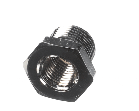 T&amp;S BRASS PARTS T&amp;S Brass 001904-25 3/8NPT X 1/4NPT Hex Bushing (Rough Chrom - SKU TS001904-25