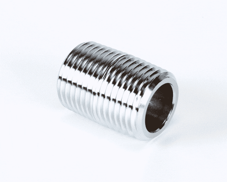 T&amp;S BRASS PARTS T&amp;S Brass 002534-25 1/2 NPT Close Nipple (Chrome Plated) - SKU TS002534-25