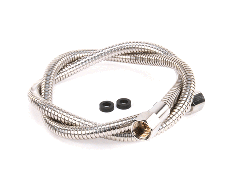 T&amp;S BRASS PARTS T&amp;S Brass 013E-48H Flexible Stainless Steel Hose 48 Length - SKU TS013E-48H