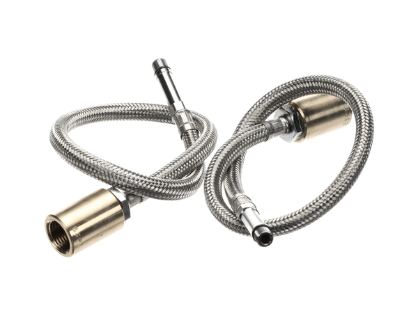 T&S BRASS PARTS T&S Brass 019217-40 (2) 18 Stainless Steel Supply Hoses W/ 1 - SKU TS019217-40