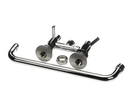 T&amp;S BRASS PARTS T&amp;S Brass 5F-4DLX12 Faucet Deck Mount 4 Centers 12 Swing - SKU TS5F-4DLX12