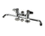T&S BRASS PARTS T&S Brass 5F-4DLX14 Faucet Deck Mount 4 Centers 14 Swing - SKU TS5F-4DLX14