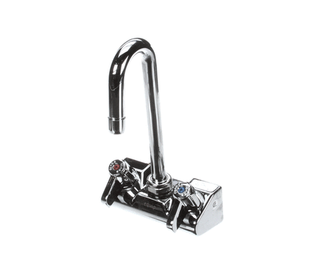T&amp;S BRASS PARTS T&amp;S Brass 5F-4WLX03 Equip 4 Wall Mount Faucet W/ 3 Swivel Go - SKU TS5F-4WLX03