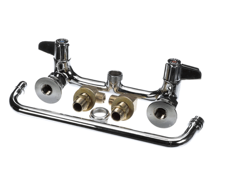 T&amp;S BRASS PARTS T&amp;S Brass 5F-8WLS12 8 Wall Mount Faucet 12 Swing Nozzle Le - SKU TS5F-8WLS12