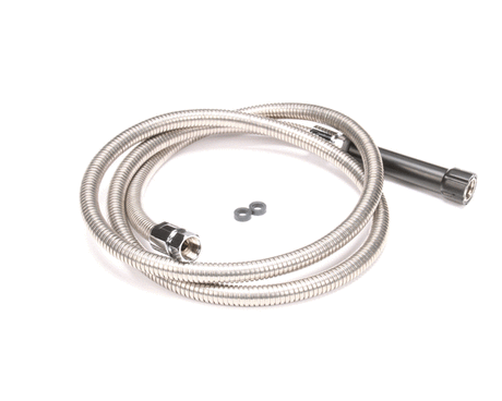 T&amp;S BRASS PARTS T&amp;S Brass 5HSE84 Hose 84 Flex Stainless Steel Black Han - SKU TS5HSE84