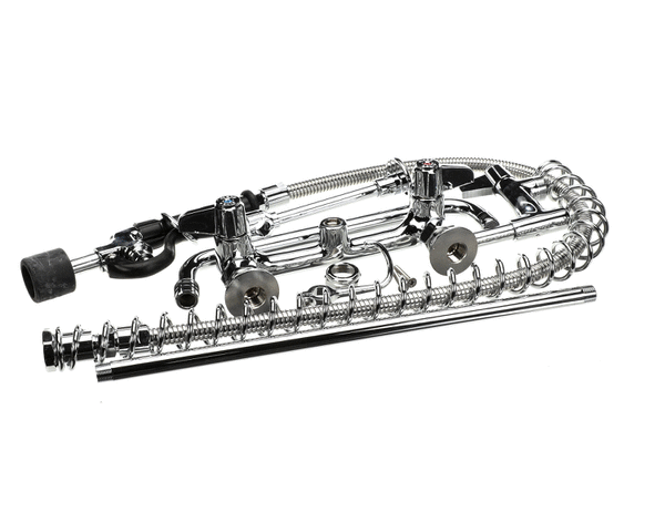 T&amp;S BRASS PARTS T&amp;S Brass 5PR-8W12-C Pre-Rinse Unit: 8 Wall Mount Low-Flow S - SKU TS5PR-8W12-C