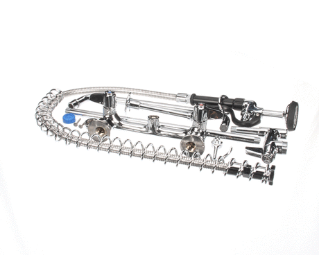 T&amp;S BRASS PARTS T&amp;S Brass 5PR-8W14 Pre-Rinse Wall Mount Base 8 Centers 6 - SKU TS5PR-8W14