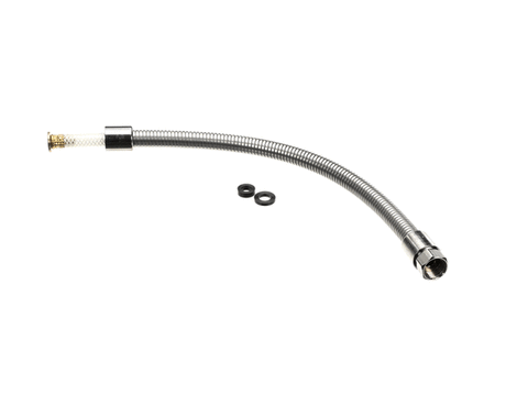 T&amp;S BRASS PARTS T&amp;S Brass B-0024-H2A Flexible Stainless Steel Hose Less Hand - SKU TSB-0024-H2A