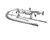 T&S BRASS PARTS T&S Brass B-0123-ADF12-B Easyinstall Pre-Rinse Deck Mount Base - SKU TSB-0123-ADF12-B