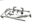 T&S BRASS PARTS T&S Brass B-0133-ADF12 Easyinstall Pre-Rinse Spring Action Wa - SKU TSB-0133-ADF12