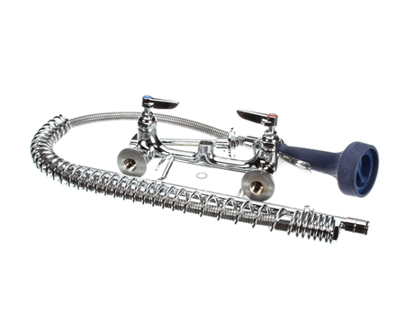 T&amp;S BRASS PARTS T&amp;S Brass B-0133-B08 Easyinstall Pre-Rinse: 8 Wall Mount 1/2 - SKU TSB-0133-B08
