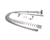 T&S BRASS PARTS T&S Brass B-0133-LB Pre-Rinse Spring Action 18 Riser 44 H - SKU TSB-0133-LB