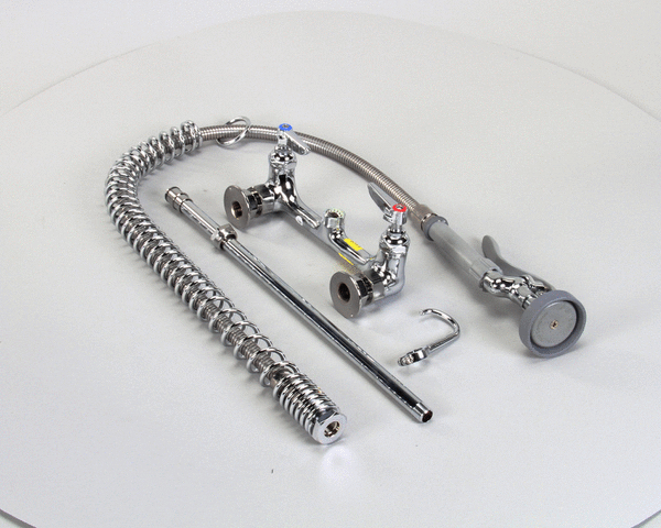 T&amp;S BRASS PARTS T&amp;S Brass B-0133 Easyinstall Pre-Rinse Spring Action Wa - SKU TSB-0133
