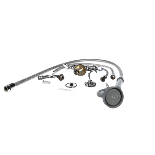 T&S BRASS PARTS T&S Brass B-0160 Spray Assembly Single Hole Base Angled - SKU TSB-0160