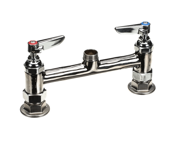 T&S BRASS PARTS T&S Brass B-0220-LNCC Double Pantry Swivel Base Faucet Deck M - SKU TSB-0220-LNCC