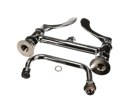 T&amp;S BRASS PARTS T&amp;S Brass B-0222-WH4 Double Pantry Faucet 8 Deck Mount Eter - SKU TSB-0222-WH4