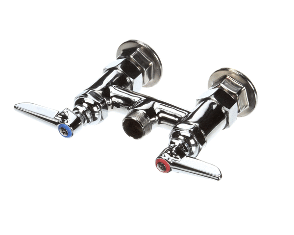 T&S BRASS PARTS T&S Brass B-0225-LN Double Pantry Base Faucet Swivel Outlet - SKU TSB-0225-LN