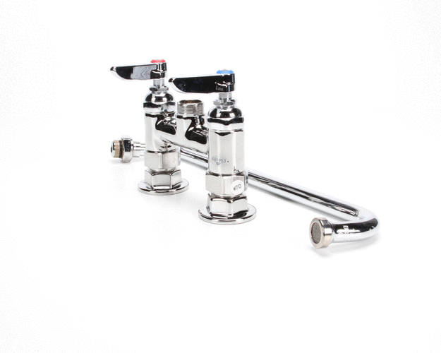 T&amp;S BRASS PARTS T&amp;S Brass B-0225 Double Pantry Faucet Deck Mount 4 Cent - SKU TSB-0225