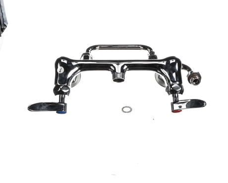 T&amp;S BRASS PARTS T&amp;S Brass B-0266-CR-SC Dual Pantry Mixing Faucet 8 Wall Mount - SKU TSB-0266-CR-SC