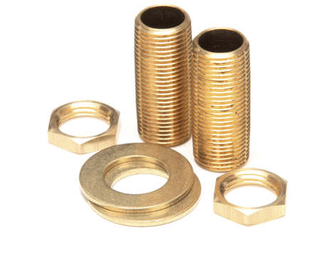 T&amp;S BRASS PARTS T&amp;S Brass B-0425-M Supply Nipple Kit 1/2 NPT X 2 Long (Qty - SKU TSB-0425-M