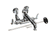 T&S BRASS PARTS T&S Brass B-0667-POL Service Sink Faucet Wall Mount Adjusta - SKU TSB-0667-POL
