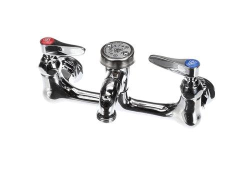 T&amp;S BRASS PARTS T&amp;S Brass B-0674-POL Service Sink Faucet Wall Mount 8 Cente - SKU TSB-0674-POL