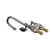 T&S BRASS PARTS T&S Brass B-0892 Medical Fct 4 Deck Mt Swivel/Rigid Goo - SKU TSB-0892