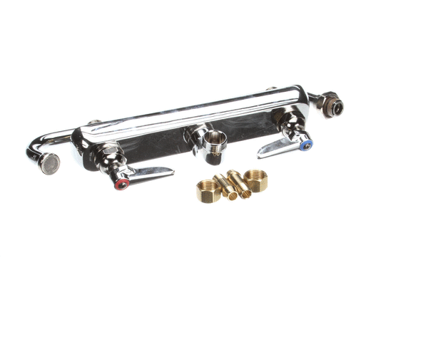 T&amp;S BRASS PARTS T&amp;S Brass B-1128 Workboard Faucet Wall Mount 8 Centers - SKU TSB-1128