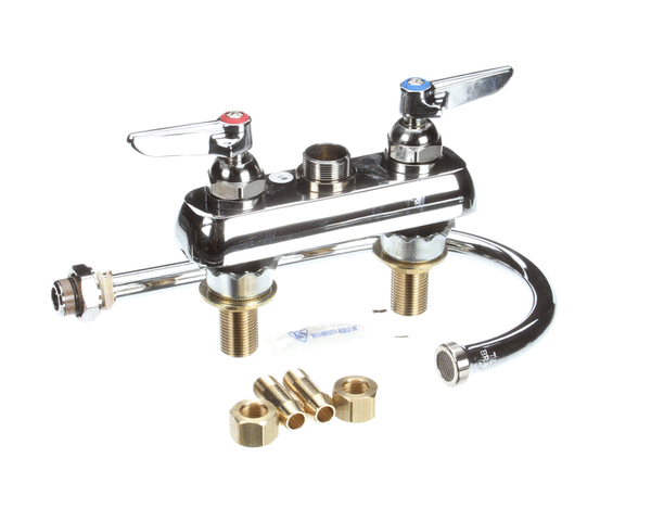 T&amp;S BRASS PARTS T&amp;S Brass B-1141-XS Workboard Faucet Deck Mount 4 Centers - SKU TSB-1141-XS