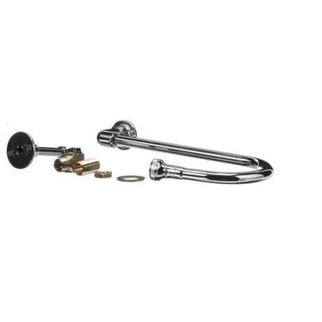 T&amp;S BRASS PARTS T&amp;S Brass B-2456-W Wall Mount Elbow 123X Rigid Gooseneck - SKU TSB-2456-W