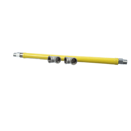 T&amp;S BRASS PARTS T&amp;S Brass HG-2D-24 Gas Hose Free Spin Fittings 3/4 NPT 2 - SKU TSHG-2D-24