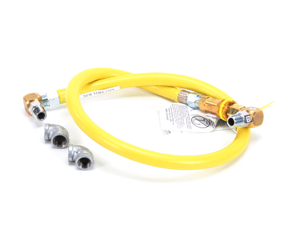 T&S BRASS PARTS T&S Brass HG-4C-48S Gas Hose W/Quick Disconnect 1/2 NPT 48 - SKU TSHG-4C-48S