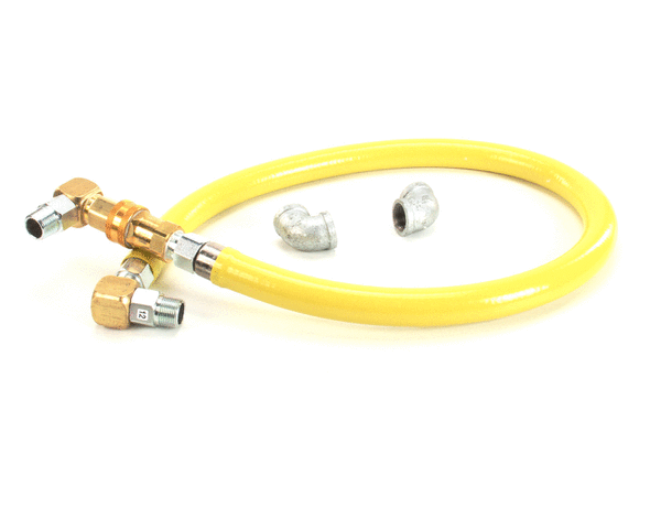 T&amp;S BRASS PARTS T&amp;S Brass HG-4D-48S Gas Hose W/Quick Disconnect 3/4 NPT 48 - SKU TSHG-4D-48S