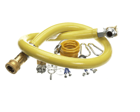 T&amp;S BRASS PARTS T&amp;S Brass HG-4D-48SEL Gas Hose 3/4NPT X 48 Long Swivel Quic - SKU TSHG-4D-48SEL
