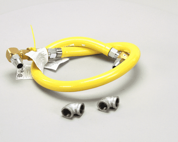 T&S BRASS PARTS T&S Brass HG-4D-60 Gas Hose W/Quick Disconnect 3/4 NPT 60 - SKU TSHG-4D-60