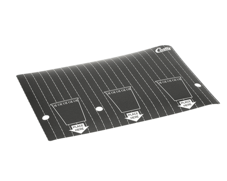 WILBUR CURTIS PARTS Wilbur Curtis WC-38288 Label Splash Panel Cafe PC3 - SKU WCWC-38288
