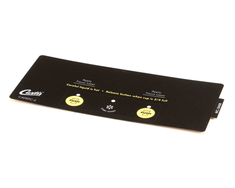WILBUR CURTIS PARTS Wilbur Curtis WC-39498 Label Assembly Control Panel Smar - SKU WCWC-39498