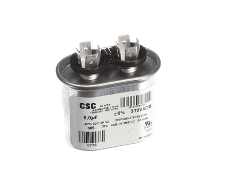 YORK PARTS York S1-02420043700 Single Run Capacitor 5MFD 370V Oval - SKU YORKS1-02420043700