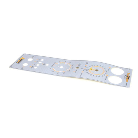 ACCUTEMP PARTS Accutemp AT1L-2804-3 6 Pan Control Overlay 400 Series - SKU ACCAT1L-2804-3
