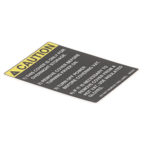 BKI PARTS BKI N0358 Decal Blf Cover Caution - SKU BKIN0358