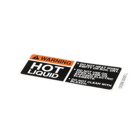 BUNN PARTS Bunn 12356.0000 Decal Warning-Hot Liquid - SKU BU12356.0000