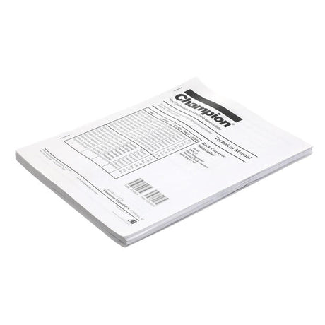 CHAMPION - MOYER DIEBEL PARTS Champion - Moyer Diebel 112804 Manual USN72 Technical Service - SKU CHA112804