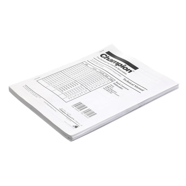 CHAMPION - MOYER DIEBEL PARTS Champion - Moyer Diebel 112804 Manual USN72 Technical Service - SKU CHA112804