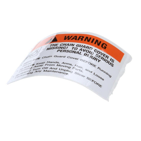 GLOBE PARTS Globe 967-3 Chain Warning Label - SKU GLO967-3