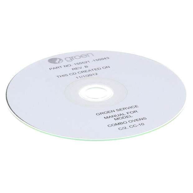 GROEN PARTS Groen 155943 Cd - Service Manual Combo Ove - SKU GR155943