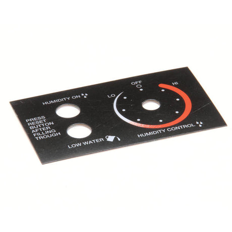 HATCO PARTS Hatco 07.03.316.00 Control Decal Grhd/Cd W/Humid - SKU HT07.03.316.00