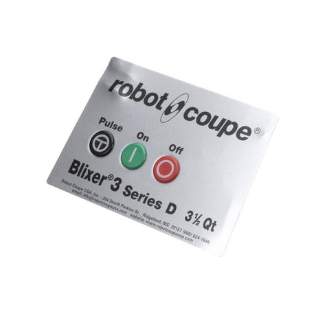 ROBOT COUPE PARTS Robot Coupe 39311 BL3D Us Switch Pannel As. - SKU ROB39311