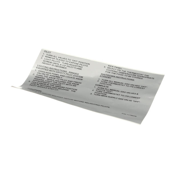 SOUTHBEND RANGE PARTS Southbend Range 1179076 Lighting Instructions -English - SKU SOU1179076